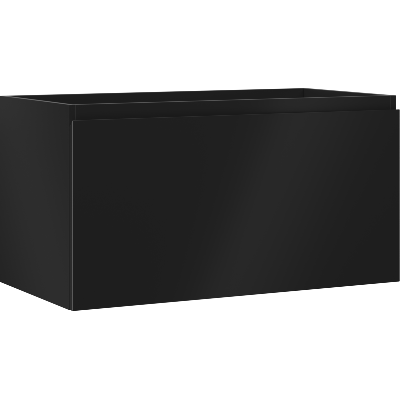 Mexen Orio Badezimmerschrank unter Waschbecken 90 cm, 1 Schublade, schwarz matt - 91A10-09047-1-BF71