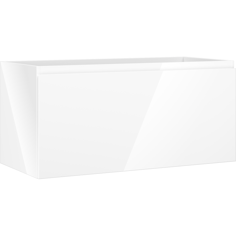 Mexen Orio Badezimmer-Unterschrank 100 cm, 1 Schublade, weiß glänzend - 91A10-10047-1-BF00