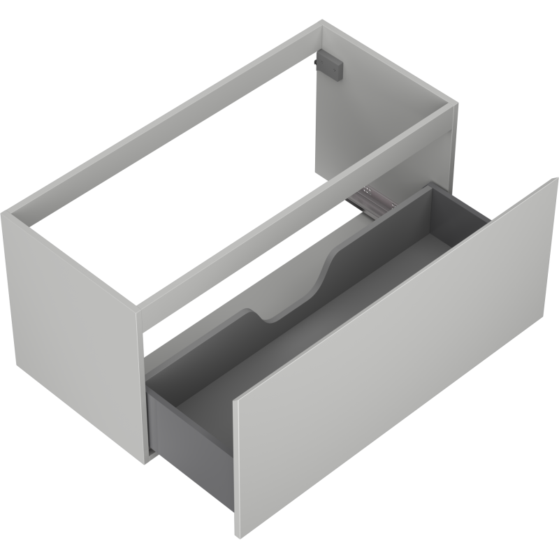 Mexen Orio Badezimmerschrank unter dem Waschbecken 100 cm, 1 Schublade, grau matt - 91A10-10047-1-BF62