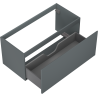 Mexen Orio Badunterschrank 100 cm, 1 Schublade, Graphit matt - 91A10-10047-1-BF66