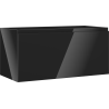 Mexen Orio Badezimmerschrank für Waschbecken 100 cm, 1 Schublade, Schwarz Hochglanz - 91A10-10047-1-BF70