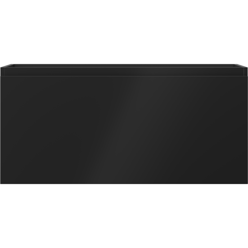 Mexen Orio Badezimmerschrank 100 cm, 1 Schublade, schwarz matt - 91A10-10047-1-BF71