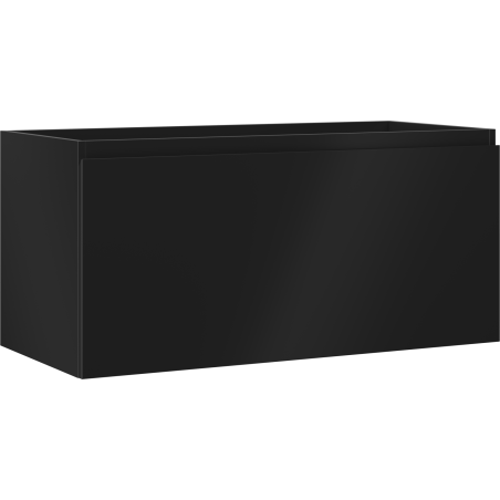 Mexen Orio Badezimmerschrank 100 cm, 1 Schublade, schwarz matt - 91A10-10047-1-BF71