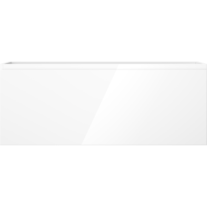 Mexen Orio Badezimmerschrank 120 cm, 1 Schublade, Weiß Hochglanz - 91A10-12047-1-BF00