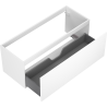 Mexen Orio Badschrank für Waschbecken 120 cm, 1 Schublade, weiß matt - 91A10-12047-1-BF01