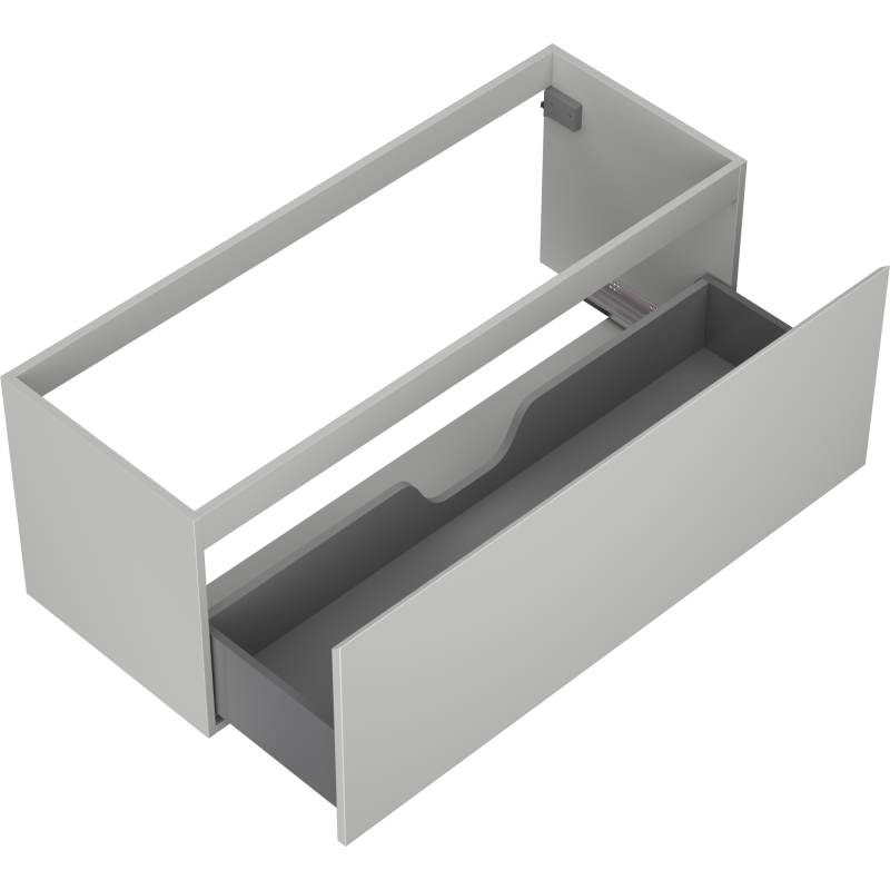 Mexen Orio Badezimmerschrank für Waschbecken 120 cm, 1 Schublade, Grau Matt - 91A10-12047-1-BF62