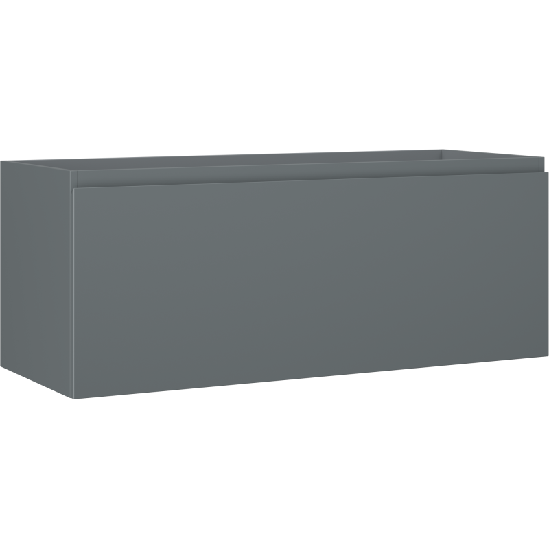 Mexen Orio Badezimmerschrank für Waschbecken 120 cm, 1 Schublade, Grafit Matt - 91A10-12047-1-BF66