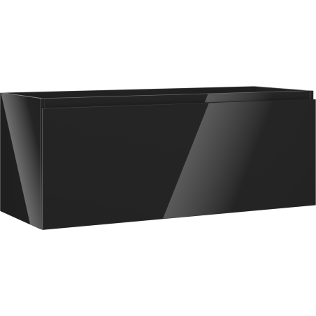 Mexen Orio Badezimmerschrank für Waschbecken 120 cm, 1 Schublade, schwarz glänzend - 91A10-12047-1-BF70