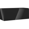 Mexen Orio Badezimmerschrank für Waschbecken 120 cm, 1 Schublade, schwarz glänzend - 91A10-12047-1-BF70