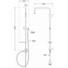 Mexen X Duschsäule, weiß - 7939199-20