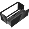 Mexen Orio Badezimmerschrank für Waschbecken 120 cm, 1 Schublade, schwarz glänzend - 91A10-12047-1-BF70