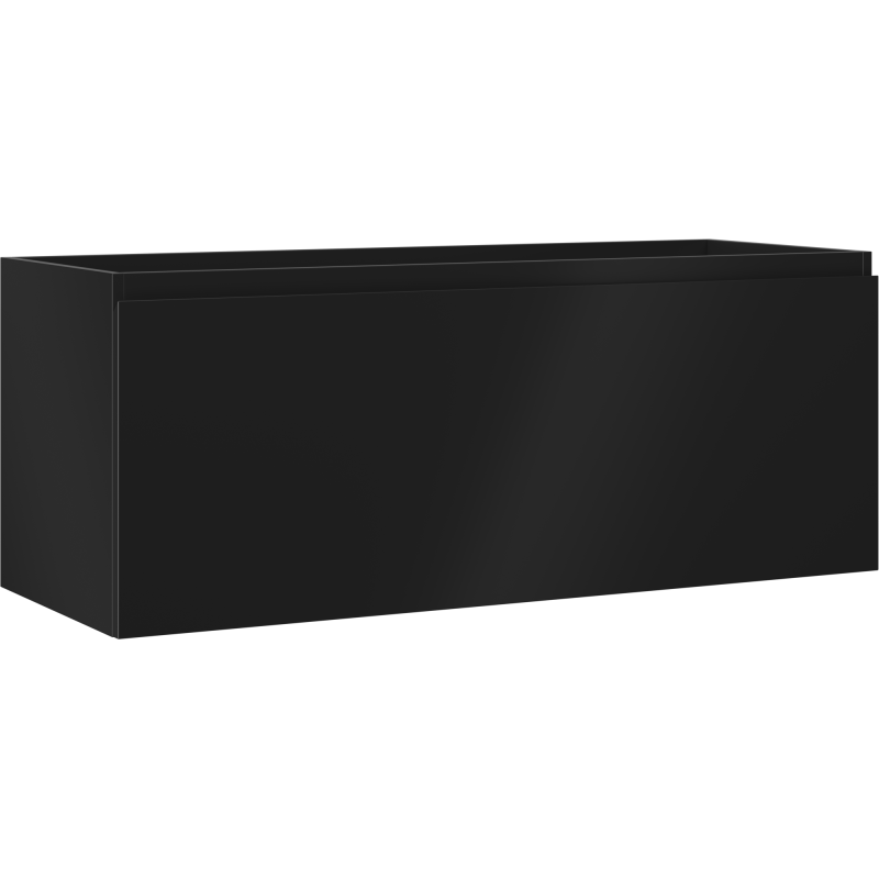 Mexen Orio Badezimmerschrank für Waschbecken 120 cm, 1 Schublade, schwarz matt - 91A10-12047-1-BF71