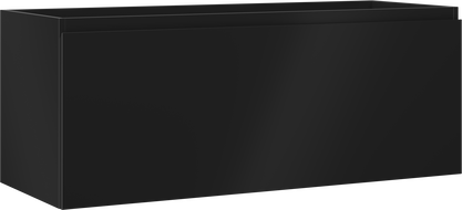 Mexen Orio Badezimmerschrank für Waschbecken 120 cm, 1 Schublade, schwarz matt - 91A10-12047-1-BF71