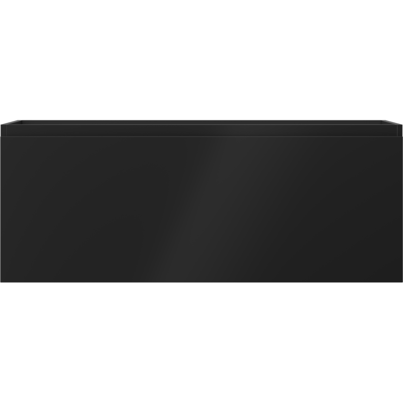 Mexen Orio Badezimmerschrank für Waschbecken 120 cm, 1 Schublade, schwarz matt - 91A10-12047-1-BF71