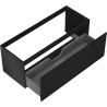 Mexen Orio Badezimmerschrank für Waschbecken 120 cm, 1 Schublade, schwarz matt - 91A10-12047-1-BF71