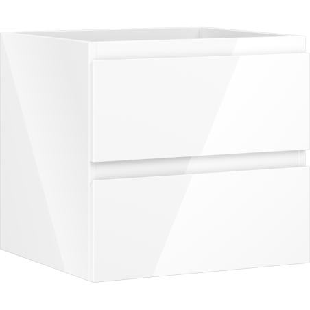 Mexen Orio 50 cm Badezimmerschrank für Waschbecken, 2 Schubladen, Weiß Hochglanz - 91A10-05047-2-BFF00