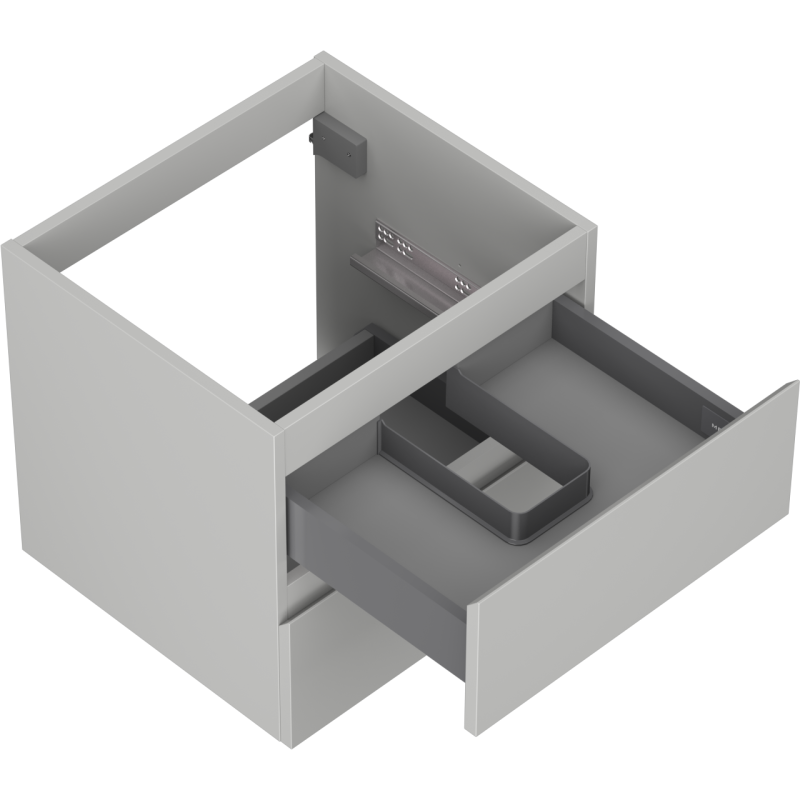 Mexen Orio Badezimmer-Unterschrank 50 cm, 2 Schubladen, grau matt - 91A10-05047-2-BFF62