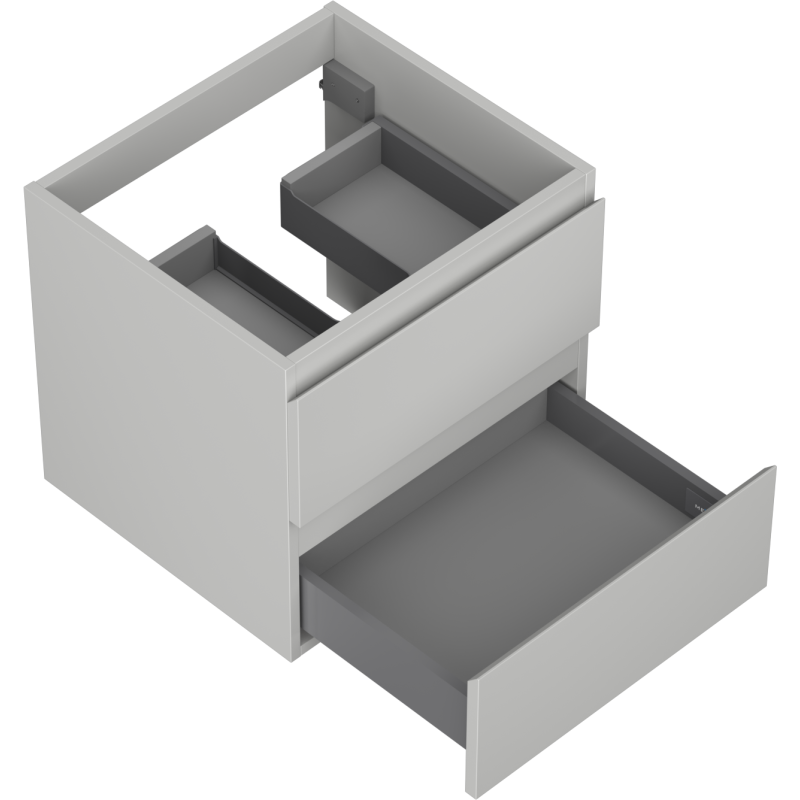 Mexen Orio Badezimmer-Unterschrank 50 cm, 2 Schubladen, grau matt - 91A10-05047-2-BFF62