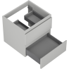 Mexen Orio Badezimmer-Unterschrank 50 cm, 2 Schubladen, grau matt - 91A10-05047-2-BFF62