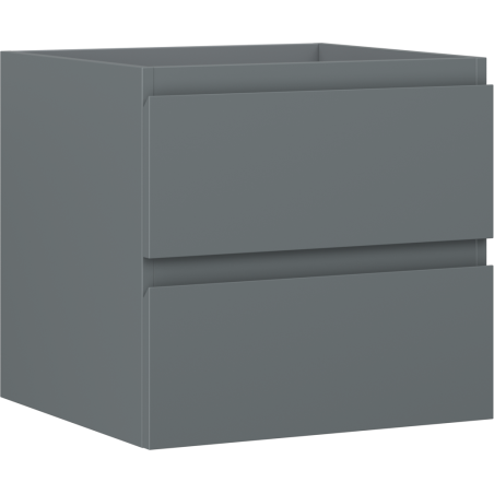 Mexen Orio Badezimmerschrank 50 cm, 2 Schubladen, Graphit Matt - 91A10-05047-2-BFF66