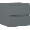 Mexen Orio Badezimmerschrank 50 cm, 2 Schubladen, Graphit Matt - 91A10-05047-2-BFF66