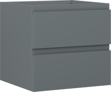 Mexen Orio Badezimmerschrank 50 cm, 2 Schubladen, Graphit Matt - 91A10-05047-2-BFF66