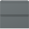 Mexen Orio Badezimmerschrank 50 cm, 2 Schubladen, Graphit Matt - 91A10-05047-2-BFF66