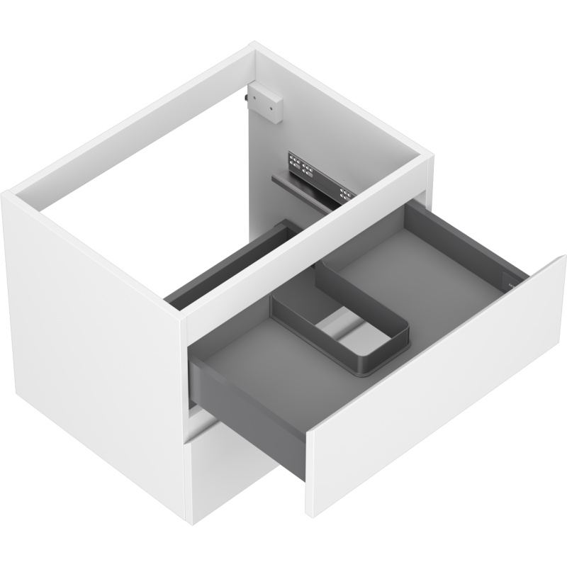 Mexen Orio Badezimmerschrank unter Waschbecken 60 cm, 2 Schubladen, weiß matt - 91A10-06047-2-BFF01