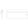 Mexen Orio Badezimmerunterschrank 60 cm, 2 Schubladen, grau matt - 91A10-06047-2-BFF62