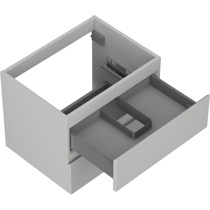 Mexen Orio Badezimmerunterschrank 60 cm, 2 Schubladen, grau matt - 91A10-06047-2-BFF62