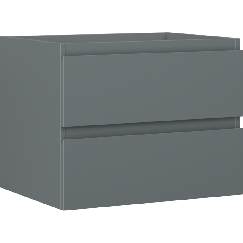 Mexen Orio Badezimmerschrank für Waschbecken 60 cm, 2 Schubladen, Graphit Matt - 91A10-06047-2-BFF66