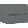 Mexen Orio Badezimmerschrank für Waschbecken 60 cm, 2 Schubladen, Graphit Matt - 91A10-06047-2-BFF66