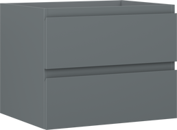 Mexen Orio Badezimmerschrank für Waschbecken 60 cm, 2 Schubladen, Graphit Matt - 91A10-06047-2-BFF66