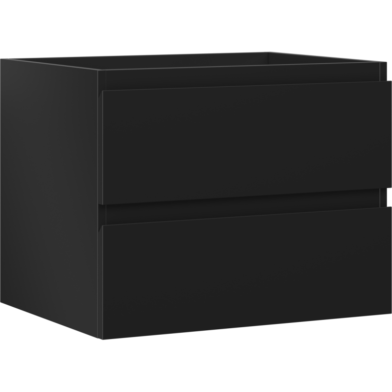 Mexen Orio Badezimmerunterschrank 60 cm, 2 Schubladen, schwarz matt - 91A10-06047-2-BFF71