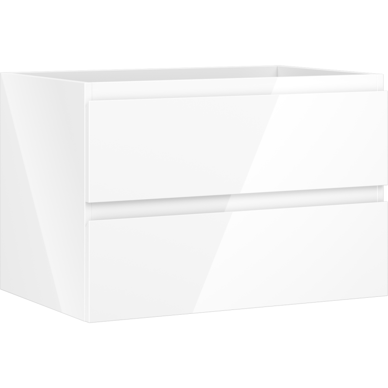 Mexen Orio Badezimmerschrank 70 cm, 2 Schubladen, weiß glänzend - 91A10-07047-2-BFF00