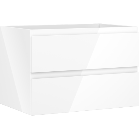 Mexen Orio Badezimmerschrank 70 cm, 2 Schubladen, weiß glänzend - 91A10-07047-2-BFF00