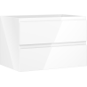 Mexen Orio Badezimmerschrank 70 cm, 2 Schubladen, weiß glänzend - 91A10-07047-2-BFF00