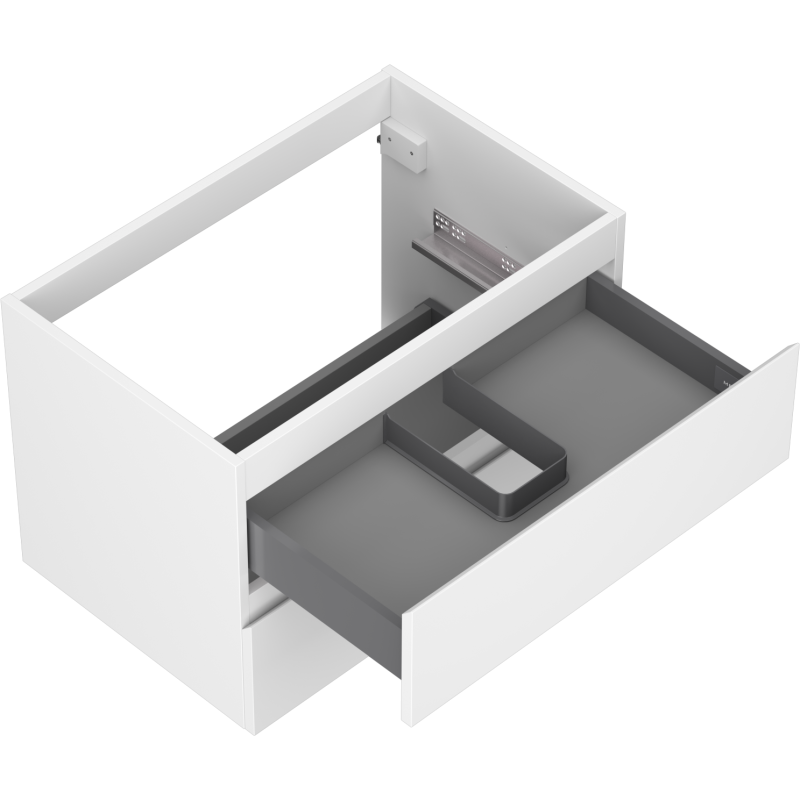 Mexen Orio Badezimmer-Unterschrank 70 cm, 2 Schubladen, weiß matt - 91A10-07047-2-BFF01
