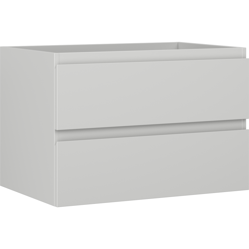 Mexen Orio Badezimmerschrank für Waschtisch 70 cm, 2 Schubladen, grau matt - 91A10-07047-2-BFF62