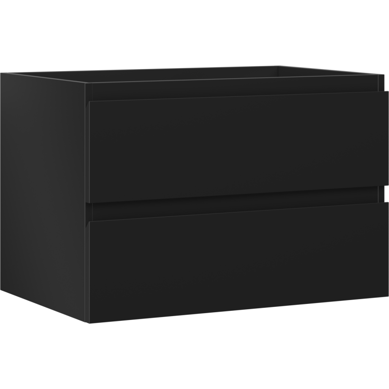 Mexen Orio Badezimmerschrank unter Waschbecken 70 cm, 2 Schubladen, schwarz matt - 91A10-07047-2-BFF71