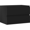 Mexen Orio Badezimmerschrank unter Waschbecken 70 cm, 2 Schubladen, schwarz matt - 91A10-07047-2-BFF71