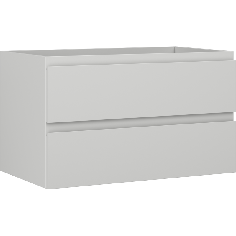 Mexen Orio Badezimmerschrank mit Waschbecken 80 cm, 2 Schubladen, Grau Matt - 91A10-08047-2-BFF62