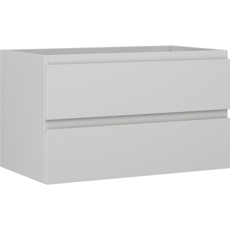 Mexen Orio Badezimmerschrank mit Waschbecken 80 cm, 2 Schubladen, Grau Matt - 91A10-08047-2-BFF62