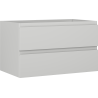 Mexen Orio Badezimmerschrank mit Waschbecken 80 cm, 2 Schubladen, Grau Matt - 91A10-08047-2-BFF62