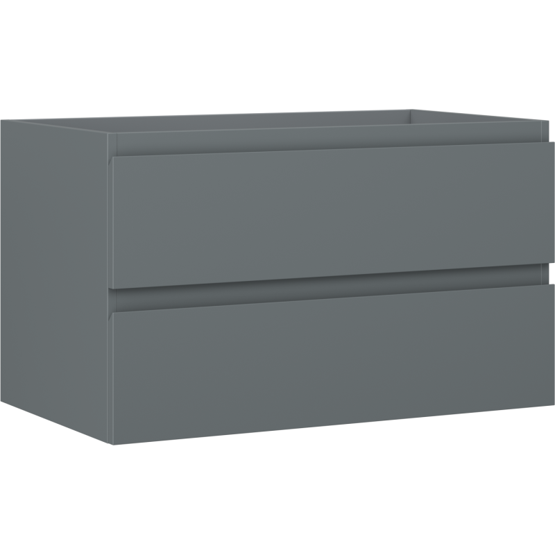 Mexen Orio Badezimmer-Unterschrank 80 cm, 2 Schubladen, Mattgraphit - 91A10-08047-2-BFF66