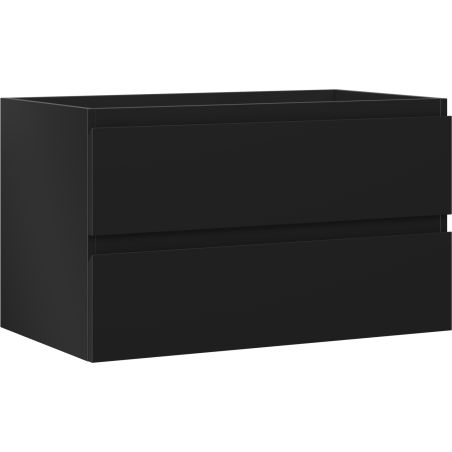 Mexen Orio Badezimmerschrank 80 cm, 2 Schubladen, schwarz matt - 91A10-08047-2-BFF71
