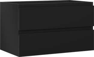 Mexen Orio Badezimmerschrank 80 cm, 2 Schubladen, schwarz matt - 91A10-08047-2-BFF71