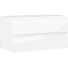Mexen Orio Badezimmerschrank 90 cm, 2 Schubladen, weiß matt - 91A10-09047-2-BFF01