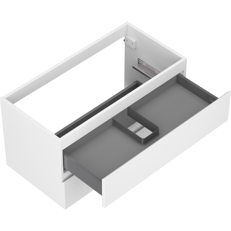 Mexen Orio Badezimmerschrank 90 cm, 2 Schubladen, weiß matt - 91A10-09047-2-BFF01