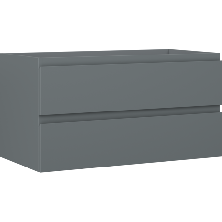 Mexen Orio Badezimmerschrank für Waschbecken 90 cm, 2 Schubladen, Graphit matt - 91A10-09047-2-BFF66